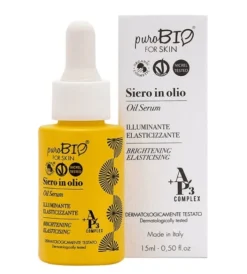 PuroBio Siero Viso In Olio Illuminante Elasticizzante 15ml