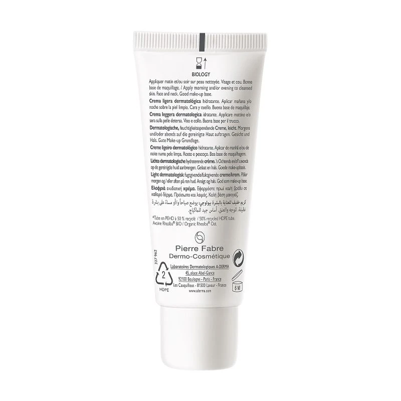 A-Derma BIOLOGY Crema Leggera Dermatologica Idratante 40ml 3 A-Derma BIOLOGY Crema Leggera Dermatologica Idratante 40ml - immagine 3