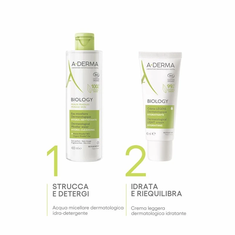 A-Derma BIOLOGY Crema Leggera Dermatologica Idratante 40ml 5 A-Derma BIOLOGY Crema Leggera Dermatologica Idratante 40ml - immagine 5