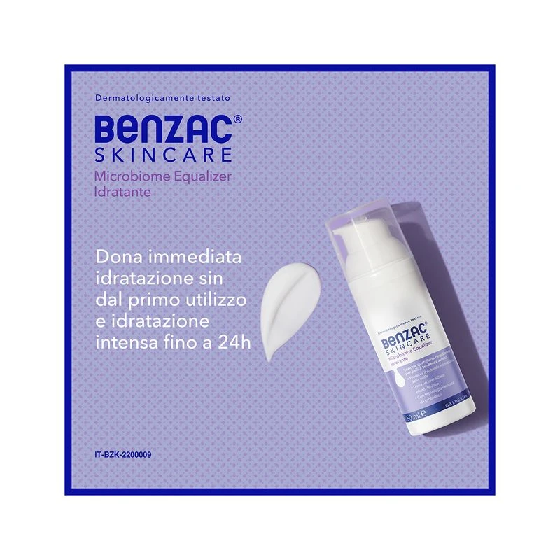 Galderma Benzac Skincare Microbiome Equalizer Lozione Idratante Viso Pelle Acneica 50ml 3 Galderma Benzac Skincare Microbiome Equalizer Lozione Idratante Viso Pelle Acneica 50ml - immagine 3