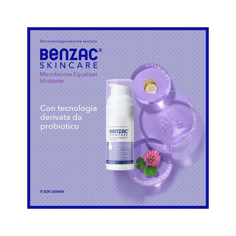 Galderma Benzac Skincare Microbiome Equalizer Lozione Idratante Viso Pelle Acneica 50ml 5 Galderma Benzac Skincare Microbiome Equalizer Lozione Idratante Viso Pelle Acneica 50ml - immagine 5