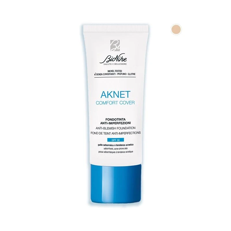 Bionike Aknet Comfort Cover Fondotinta Anti-imperfezioni SPF30 N.101 1 Bionike Aknet Comfort Cover Fondotinta Anti-imperfezioni SPF30 N.101