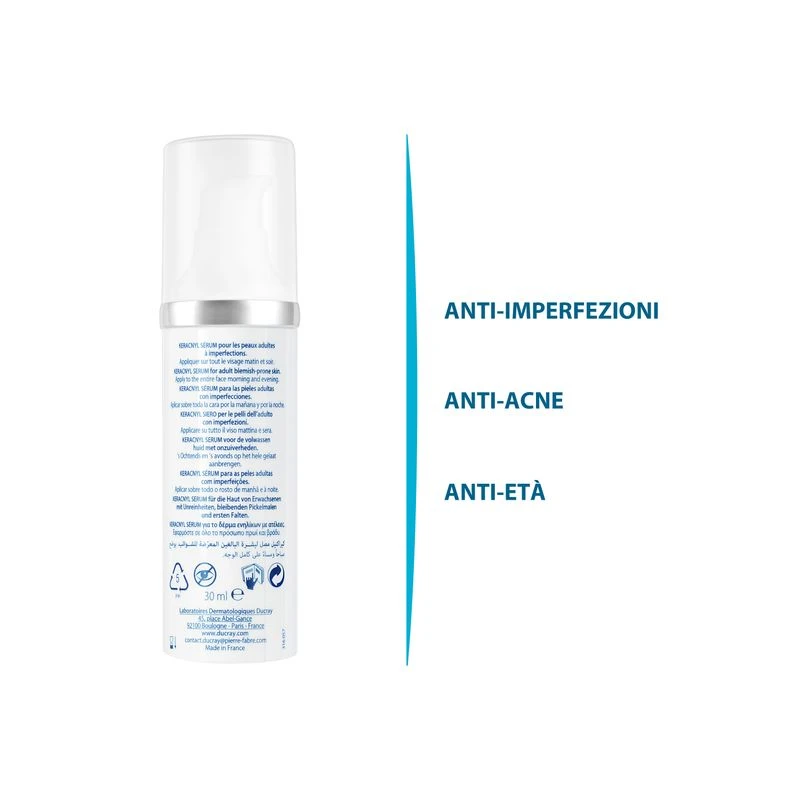 Ducray Keracnyl Siero Antietà Per Pelli Grasse 30ml 2 Ducray Keracnyl Siero Antietà Per Pelli Grasse 30ml - immagine 2
