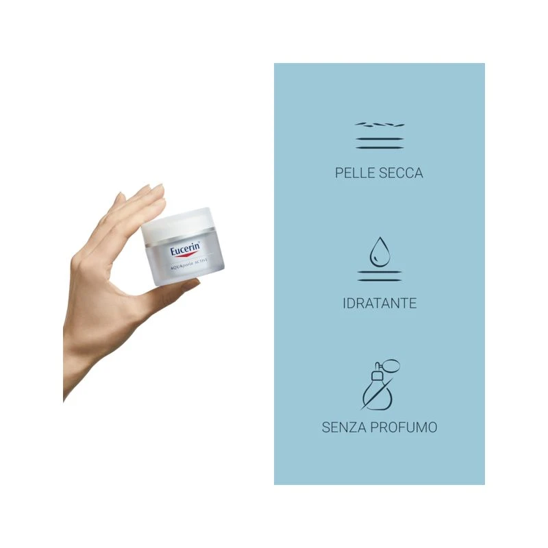 Eucerin AQUAporin Active Trattamento Idratante Riequilibrante Pelli Da Normali A Miste 50ml 3 Eucerin AQUAporin Active Trattamento Idratante Riequilibrante Pelli Da Normali A Miste 50ml - immagine 3
