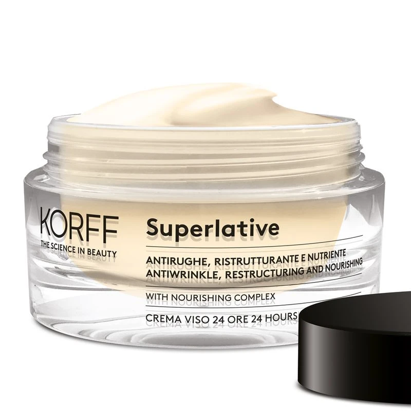 Korff Superlative Crema Viso 24 Ore Ristrutturante 50ml 2 Korff Superlative Crema Viso 24 Ore Ristrutturante 50ml - immagine 2
