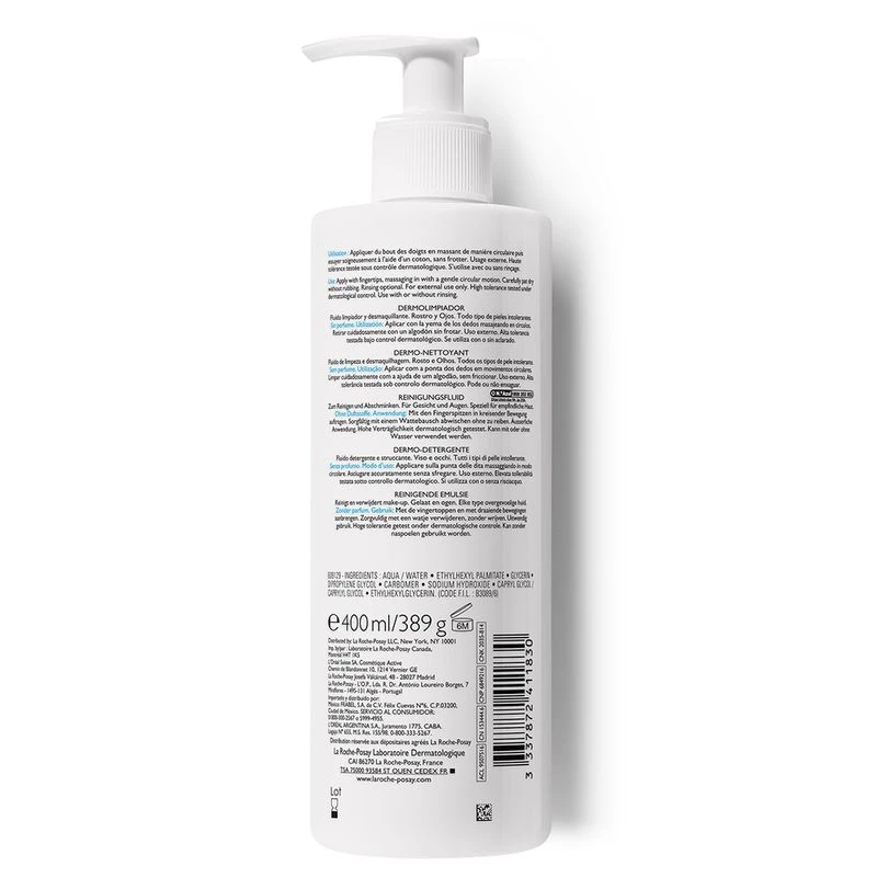 La Roche-Posay Toleriane Detergente Purificante 400 Ml 2 La Roche-Posay Toleriane Detergente Purificante 400 Ml - immagine 2