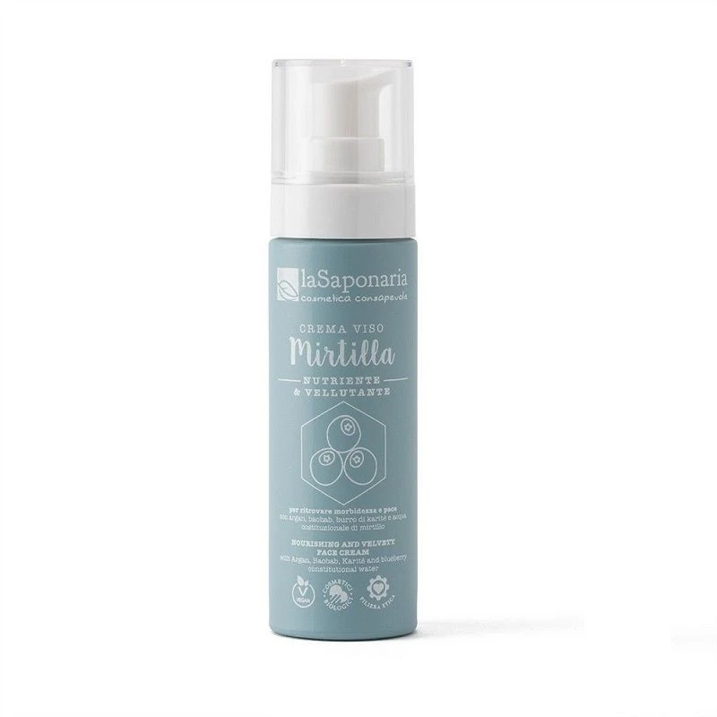 La Saponaria Mirtilla Crema Viso Nutriente E Vellutante 50ml 1 La Saponaria Mirtilla Crema Viso Nutriente E Vellutante 50ml
