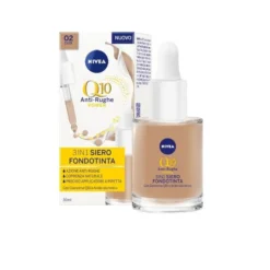 Nivea Face Q10 Antirughe Power 3In1 Siero Fondotinta Dark 30ml