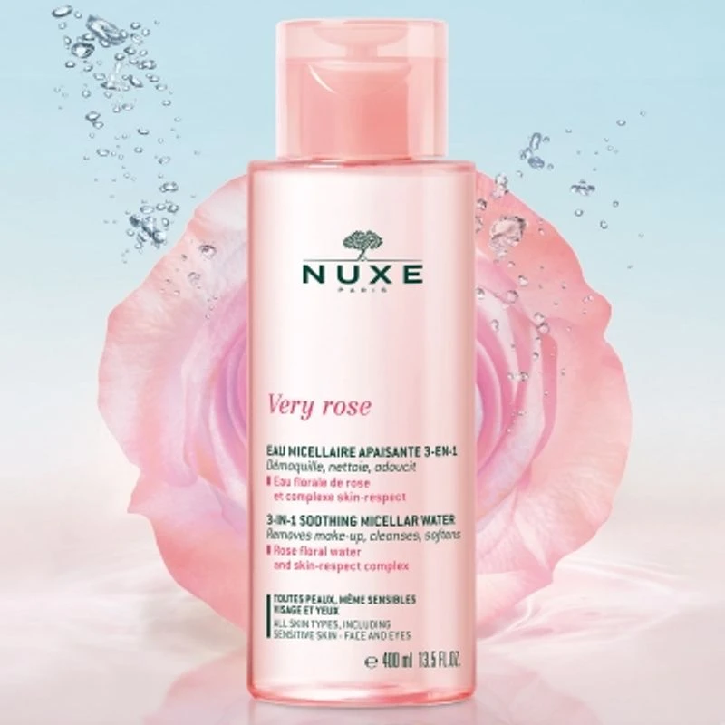 Nuxe Very Rose Acqua Micellare Lenitiva 3 In 1 Acqua Di Rosa 400ml 3 Nuxe Very Rose Acqua Micellare Lenitiva 3 In 1 Acqua Di Rosa 400ml - immagine 3