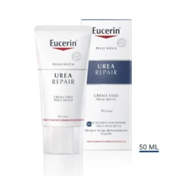 Eucerin Crema Levigante Viso 5% Urea Uso Quotidiano Per Pelle Secca 50ml