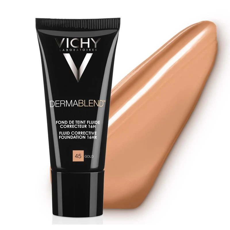 Vichy Dermablend SPF35 Fondotinta Fluido Coprente Tonalità 45 30ml 1 Vichy Dermablend SPF35 Fondotinta Fluido Coprente Tonalità 45 30ml
