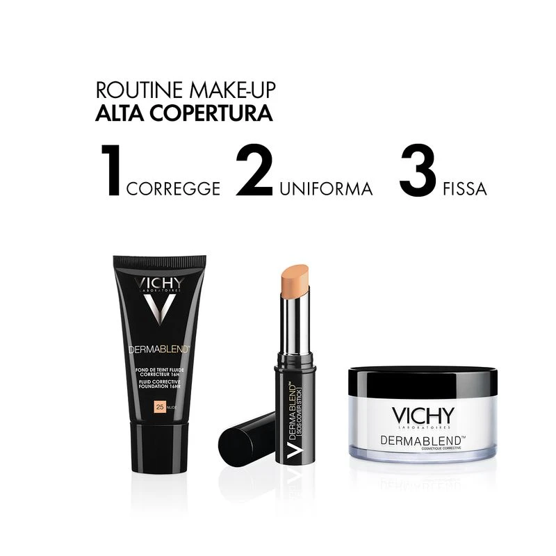 Vichy Dermablend SPF35 Fondotinta Fluido Coprente Tonalità 45 30ml 6 Vichy Dermablend SPF35 Fondotinta Fluido Coprente Tonalità 45 30ml - immagine 6