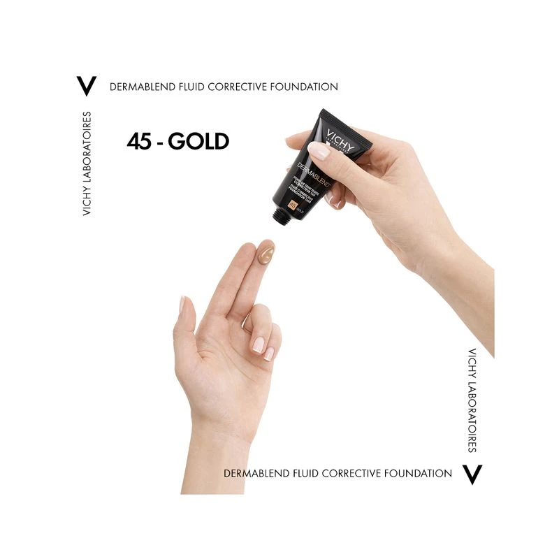 Vichy Dermablend SPF35 Fondotinta Fluido Coprente Tonalità 45 30ml 9 Vichy Dermablend SPF35 Fondotinta Fluido Coprente Tonalità 45 30ml - immagine 9
